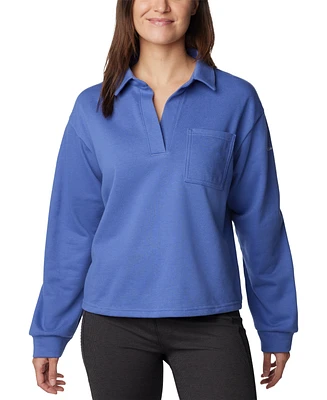 Columbia Women's Trek Collared Crew Long-Sleeve Top