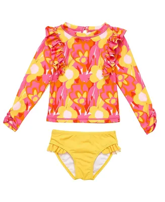 Pop of Sunshine Ls Ruffle Set