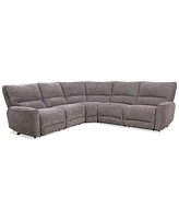 Closeout! Deklyn 116" 5-Pc. Zero Gravity Fabric Sectional with 3 Power Recliners, Created for Macy's