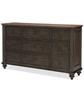 Mandeville 3pc Bedroom Set (Upholstered California King Storage Bed + Dresser -Drawer Nightstand