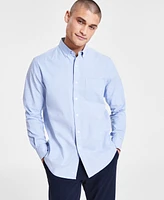 Club Room Men's Solid Stretch Oxford Cotton Shirt, Created for Macy's