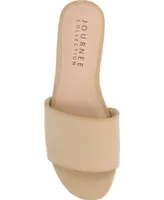 Journee Collection Women's Kolinna Slip On Flat Sandals