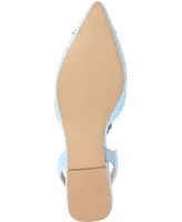 Journee Collection Women's Hannae Embellished Slingback Flats
