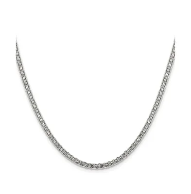 Chisel Stainless Steel Polished 3.1mm 20 inch Bismarck Chain Necklace