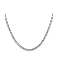 Chisel Stainless Steel Polished 3.1mm 20 inch Bismarck Chain Necklace