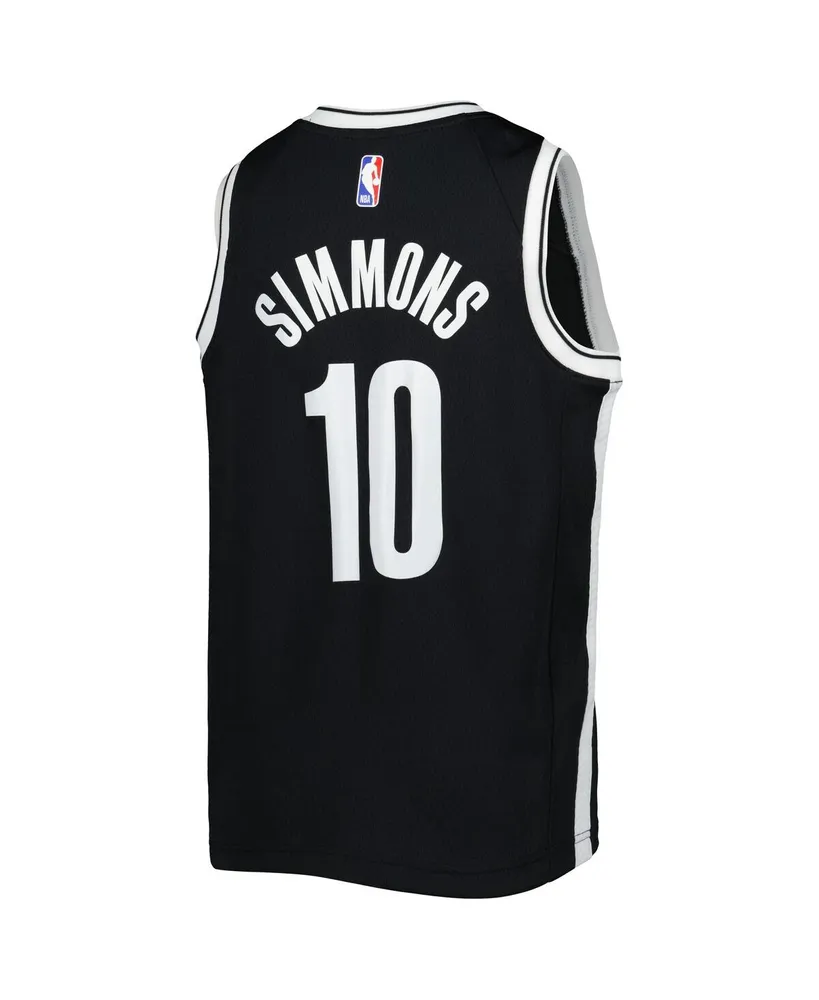 Big Boys Nike Ben Simmons Black Brooklyn Nets Swingman Jersey - Icon Edition