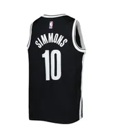 Big Boys Nike Ben Simmons Black Brooklyn Nets Swingman Jersey - Icon Edition