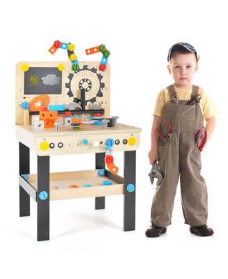 Kids Tool Bench, Pretend Play Workbench with Tools Set & Realistic Accessories