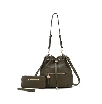 Mkf Collection Larissa Bucket Bag with Wallet by Mia K