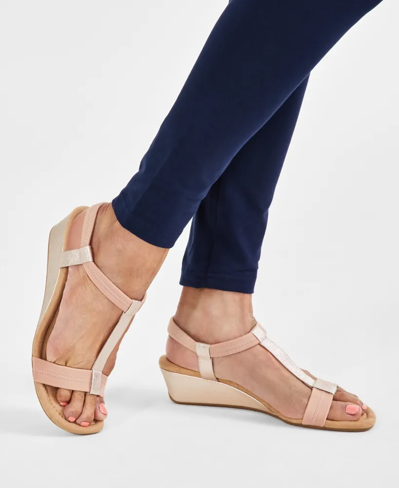 Style & Co Women's Step N Flex Voyage Wedge Sandals, Created for Macy's