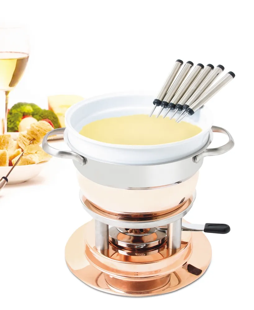 Lausanne 11 Piece Copper Fondue Set