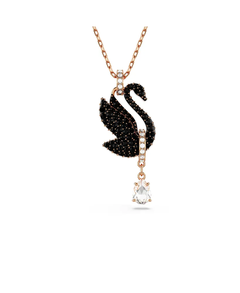 S925 Sterling Silver Swarovski Crystal Swan Pendant Necklace – ArtGalleryZen