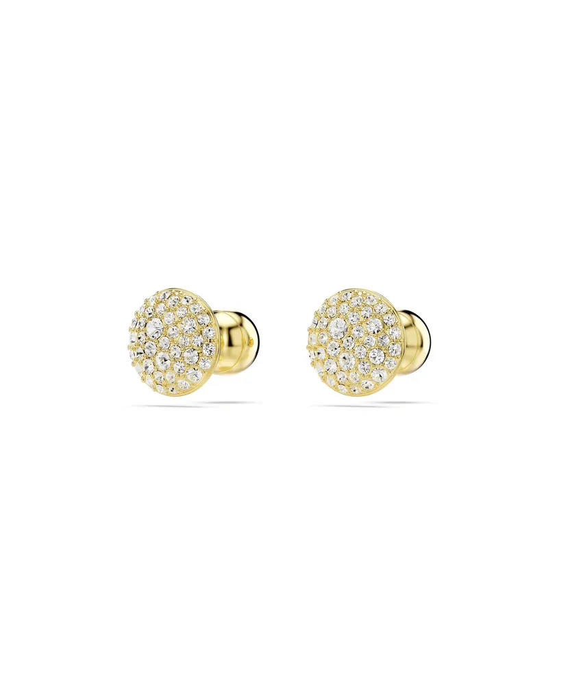 Swarovski White, Gold-Tone Meteora Stud Earrings