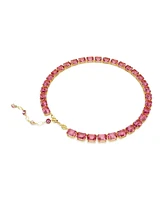 Swarovski Octagon Cut, Pink, Gold-Tone Millennia Necklace