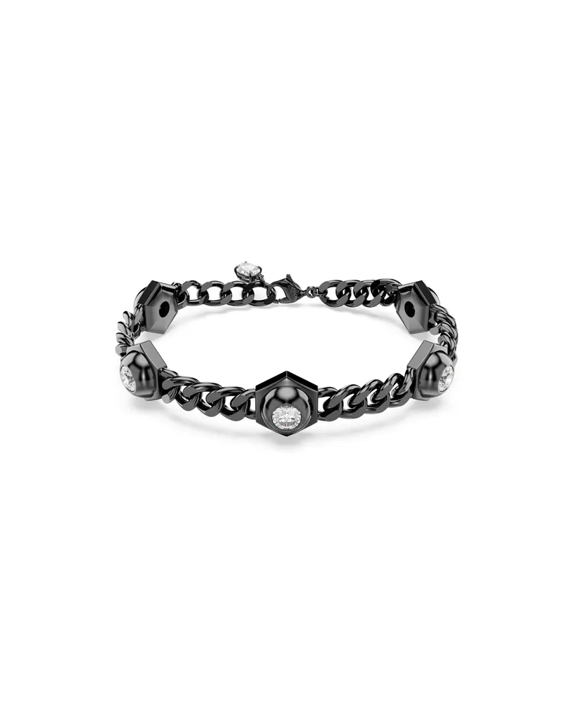 Swarovski Round Cut, White, Gold-Tone or Ruthenium Plated Numina Bracelet