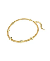 Swarovski Round Cut, White, Gold-Tone or Ruthenium Plated Numina Necklace