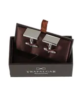 Trafalgar Rooney Rectangle Brass Engravable Cufflinks