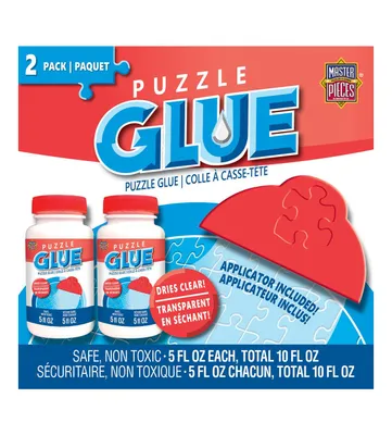 Masterpieces Puzzle Glue 5 oz. 2-Pack - With Spreader - Clear