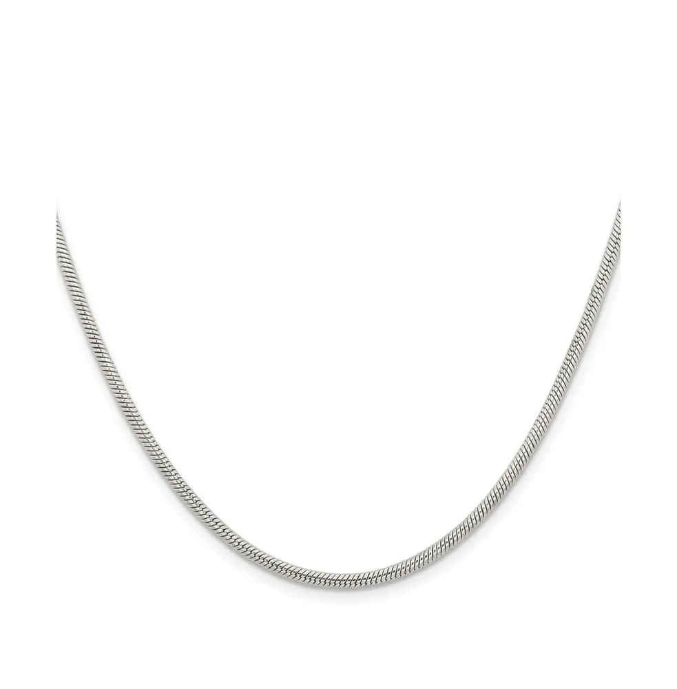 Chisel Stainless Steel Polished 2.4mm Snake Chain Necklace