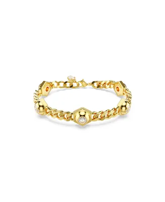 Swarovski Round Cut, White, Gold-Tone or Ruthenium Plated Numina Bracelet