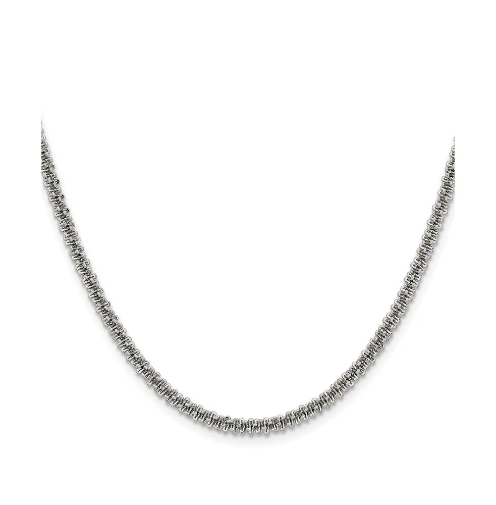 Chisel Stainless Steel Polished 3.3mm Cyclone Chain Necklace