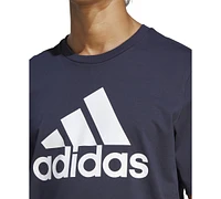 adidas Men's Essentials Single Jersey Big Logo Short Sleeve Crewneck T-Shirt