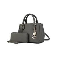 Mkf Collection Ruth Satchel Bag with Wallet by Mia K