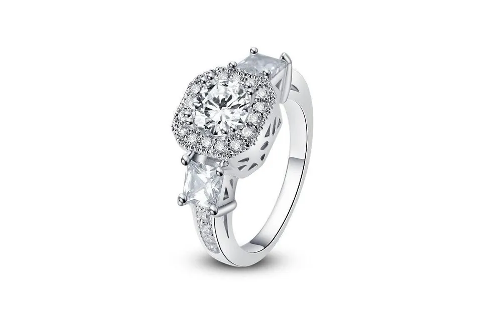 Cubic Zirconia Rings- "Exotic Crystal Ring"