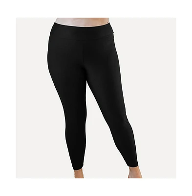 Calypsa Plus Size Long Swim Leggings