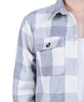 Ny Collection Women's Long Sleeve Twill Shirt Jacket