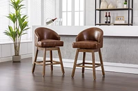 Kitchen Counter Height 360 Degree Swivel Bar Stools Set