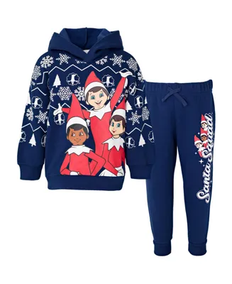 the Elf on Shelf Fleece Pullover Hoodie and Pants Outfit Set Toddler|Child Boys