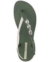 Ipanema Salty Ii Metallic Shell Detail Thong Sandals