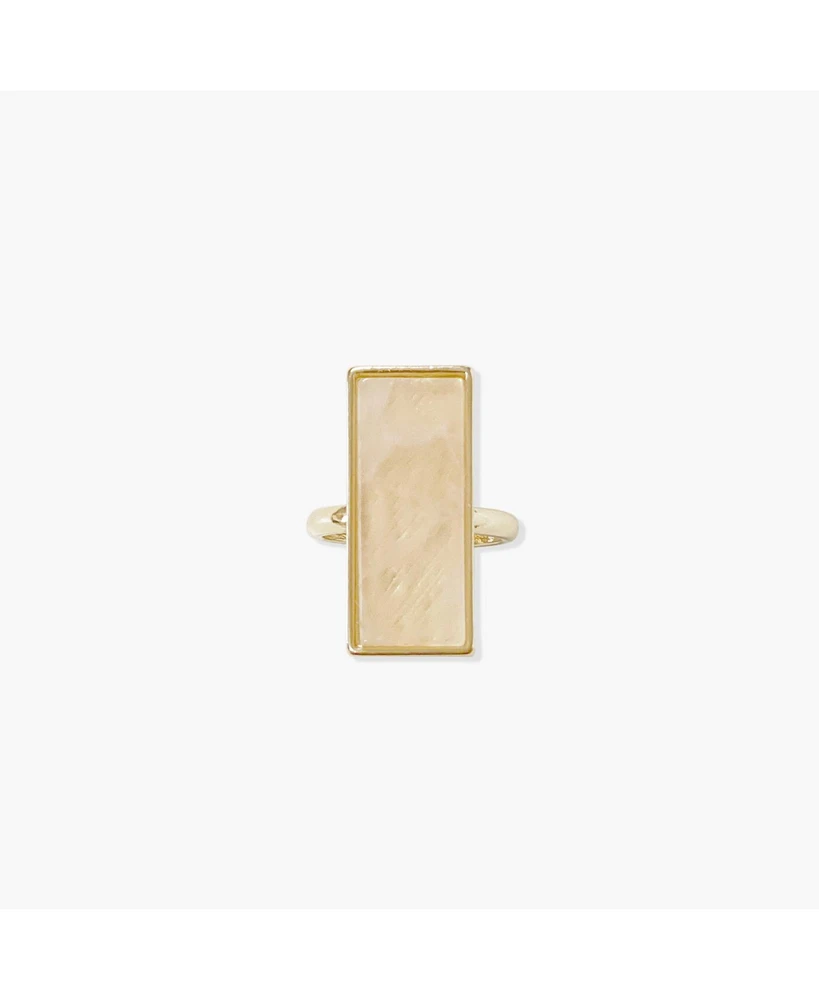 sanctuaire Sanctuary Project by Statement Rectangle Pearlescent Ring