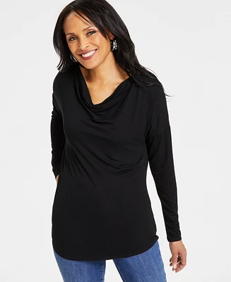 I.n.c. International Concepts Women's Cowlneck Tunic Top, Created for Macy's