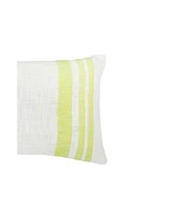 carol & frank Morgan Citron Woven Throw Pillow