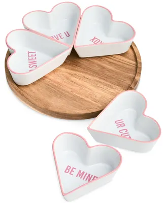 The Cellar Valentine's Day Lazy Susan & Bowls, Created for Macy's