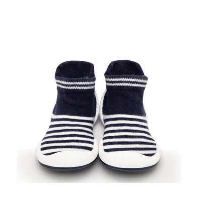 Komuello's Baby Boy Girl First Walk Sock Shoes Marine