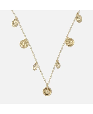 sanctuaire Multi Coin Charm Necklace