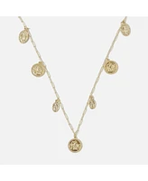 sanctuaire Multi Coin Charm Necklace