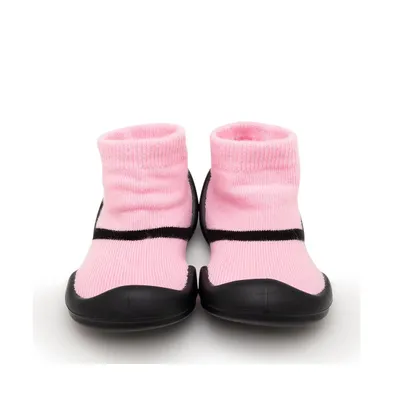Komuello's Baby Girl First Walk Sock Shoes Mary Jane - Pink