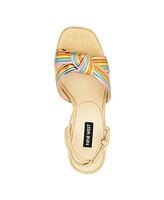 Nine West Women's Irna Tapered Heel Open Toe Dress Sandals