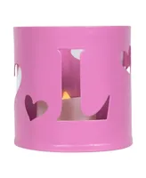 Northlight Set of 4 Love Valentine's Day Candle Holders, 2.75"