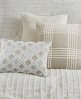 Madison Park Signature Essence Oversized Cotton Clipped Jacquard -Pc. Comforter Set