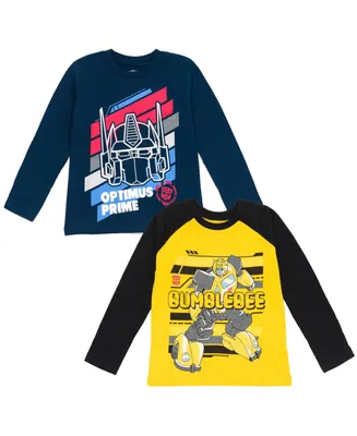 Transformers Optimus Prime Bumblebee 2 Pack T-Shirts Toddler |Child Boys