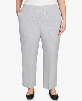 Alfred Dunner Isn'T It Romantic Womens Mid Rise Straight Pull-On Pants,  Color: Lilac - JCPenney