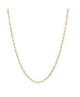 ModaSport Gold-Tone Stainless Steel Paperclip Necklace