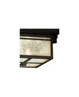 Hickory Point Mission Rustic Outdoor Ceiling Light Flush