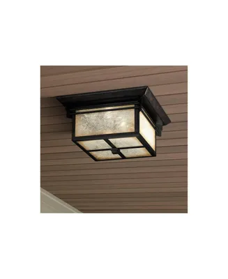 Hickory Point Mission Rustic Outdoor Ceiling Light Flush