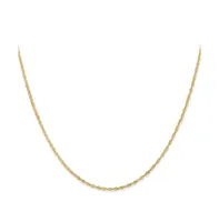 18k Yellow Gold 16" Singapore Chain Necklace